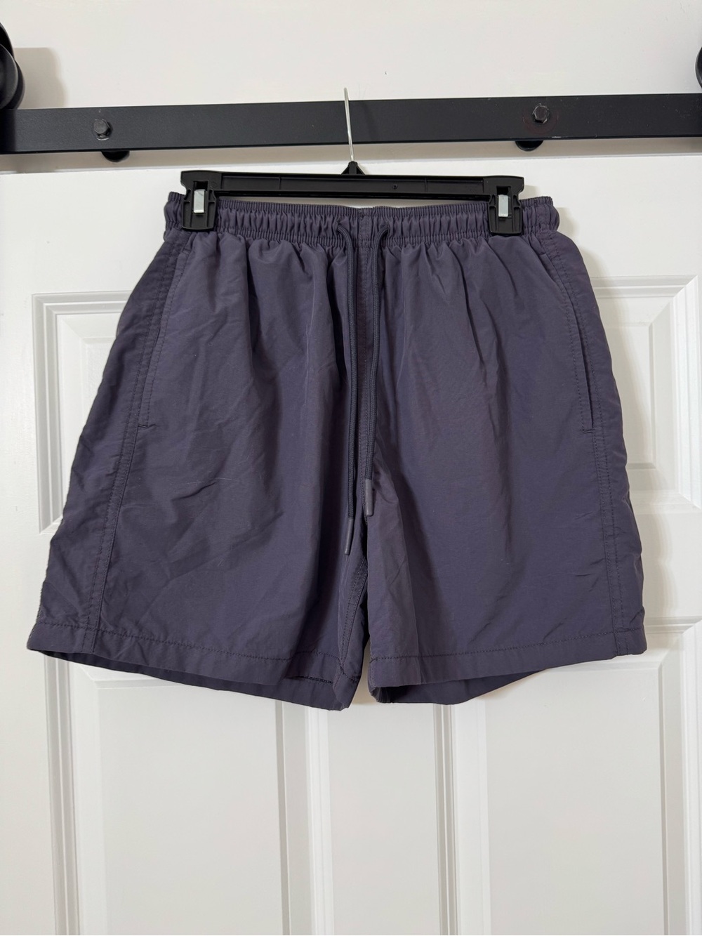 Urban Outfitters Men's Elastic-Waist Athletic Shorts - Slate